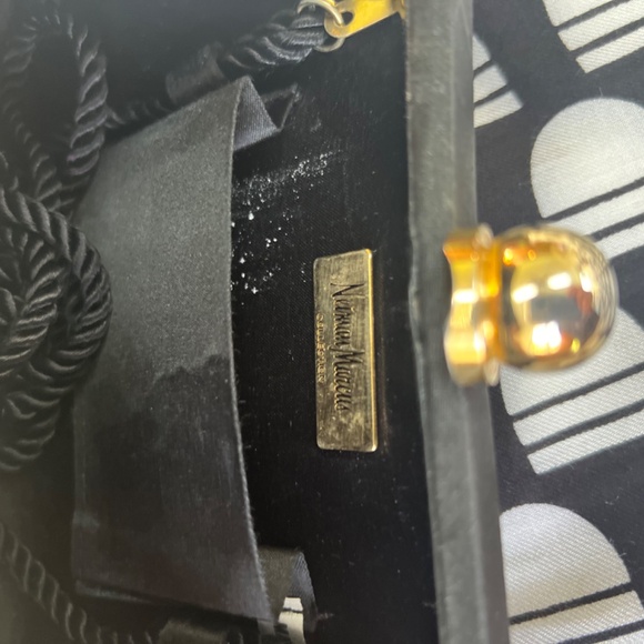 Vintage Neiman Marcus Evening Convertible Clutch Crossbody Gold Top Closure - Picture 8 of 16